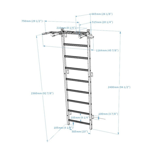 Шведская стенка  BenchK 721B - фото №4